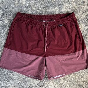 Patagonia Volley Shorts Burgundy and Pink